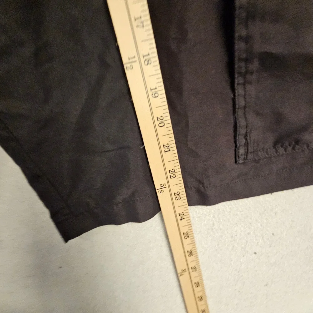 Burnside Mens Black Cargo Shorts Size 34 Utility Multi Pocket Casual Outdoor